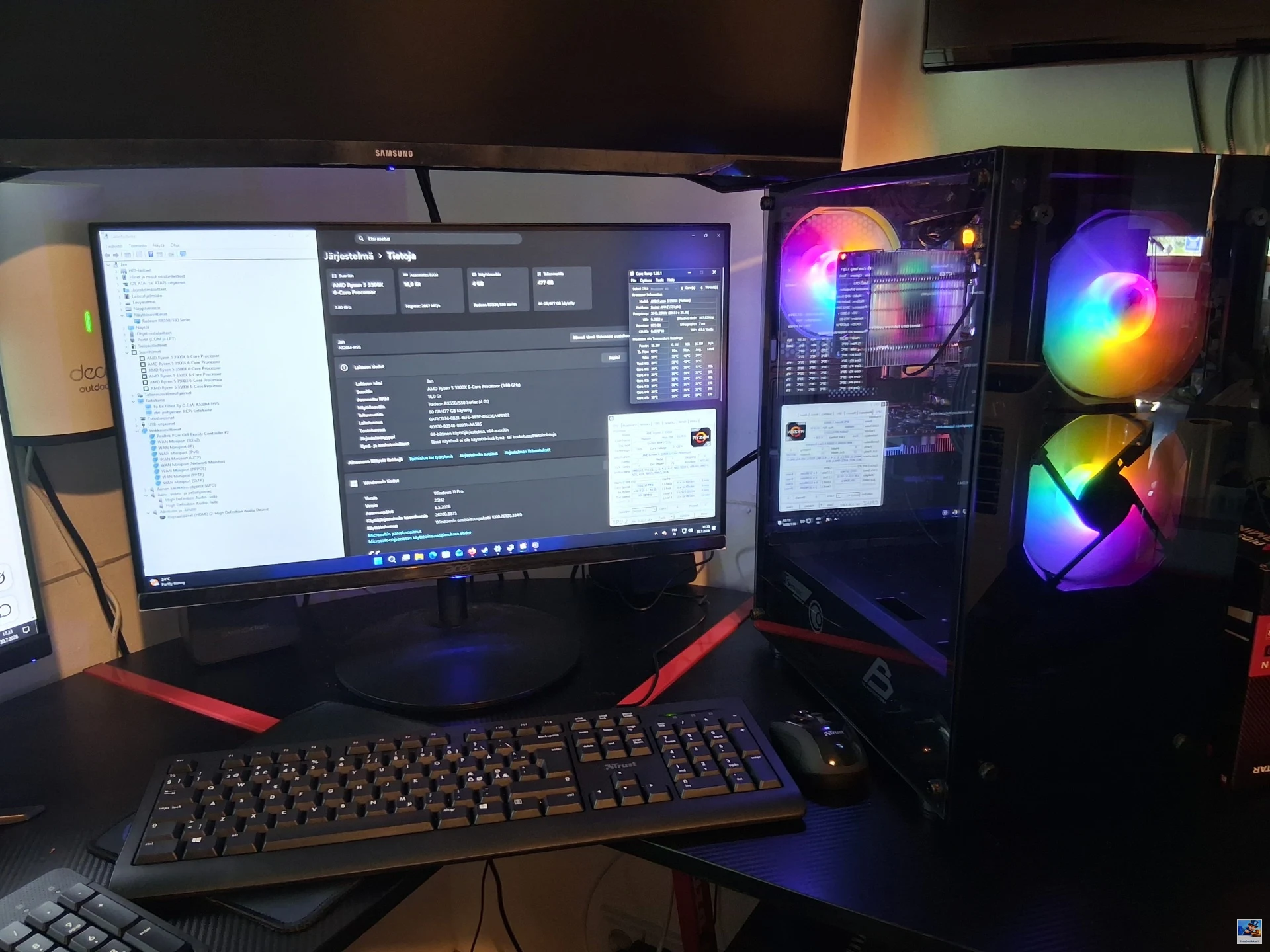Amd Ryzen 5 3500X tietokonepaketti